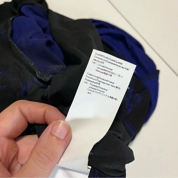 Hugo Boss Blue Black Sheath Career Dress Small I - Picture 7 of 10